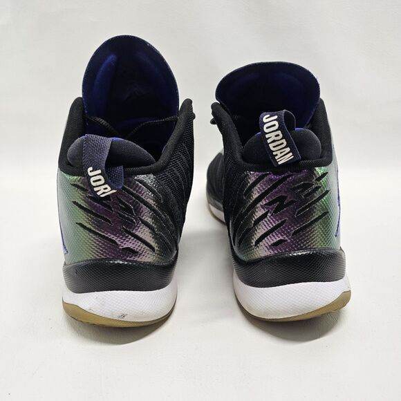 Air Jordan Iridescent Sneakers | Black Green Purple | Men’s Size 10.5 - Picture 6 of 9